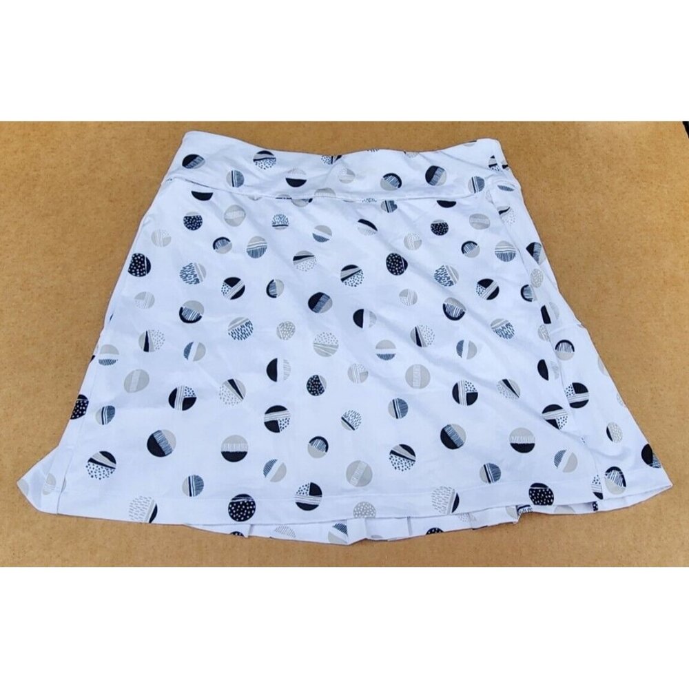 Coral Bay Golf Ball Print Skirt Pickle Skort Size Small